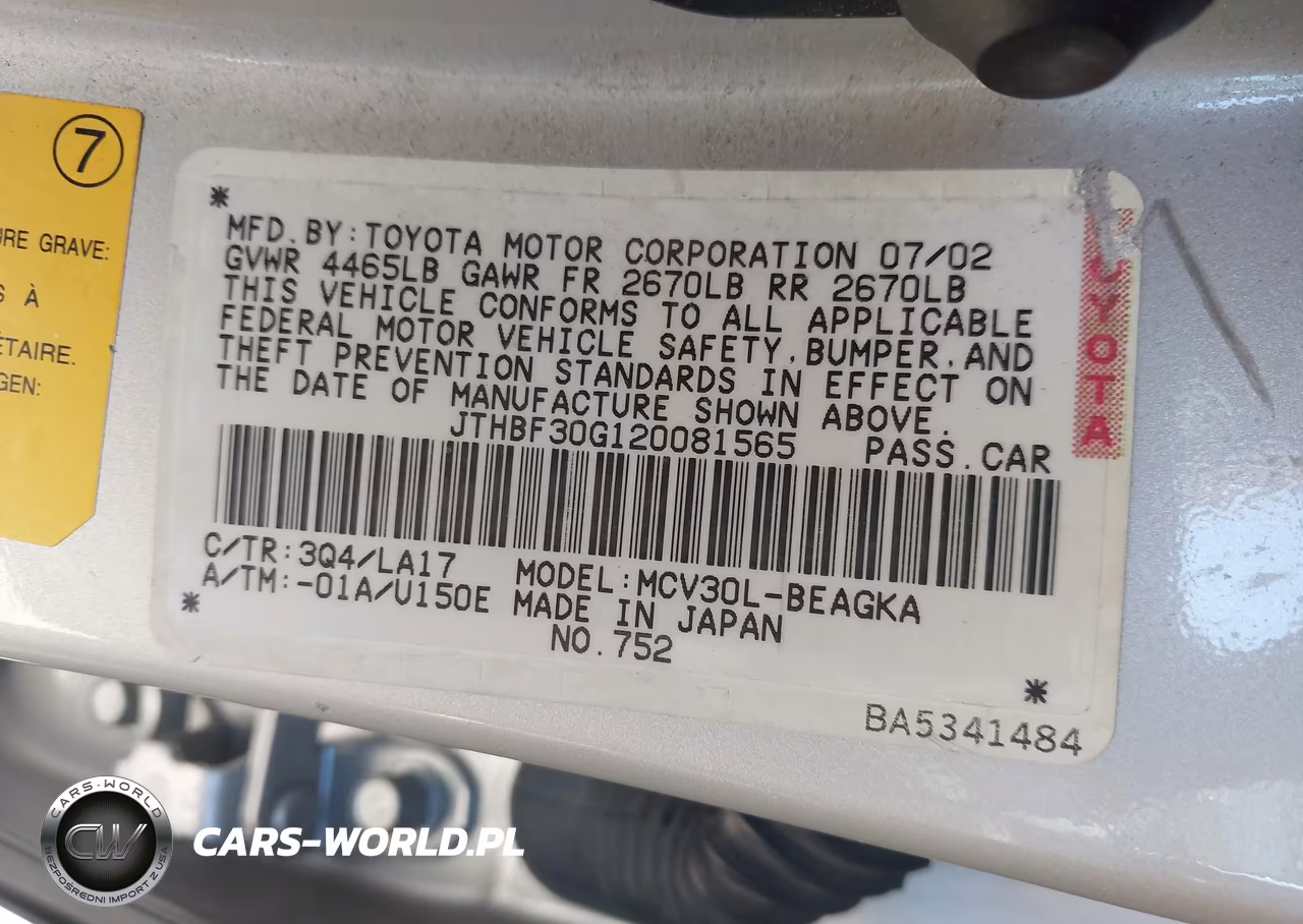 2002 Lexus Es 300 VIN:JTHBF30G120081565 - 9