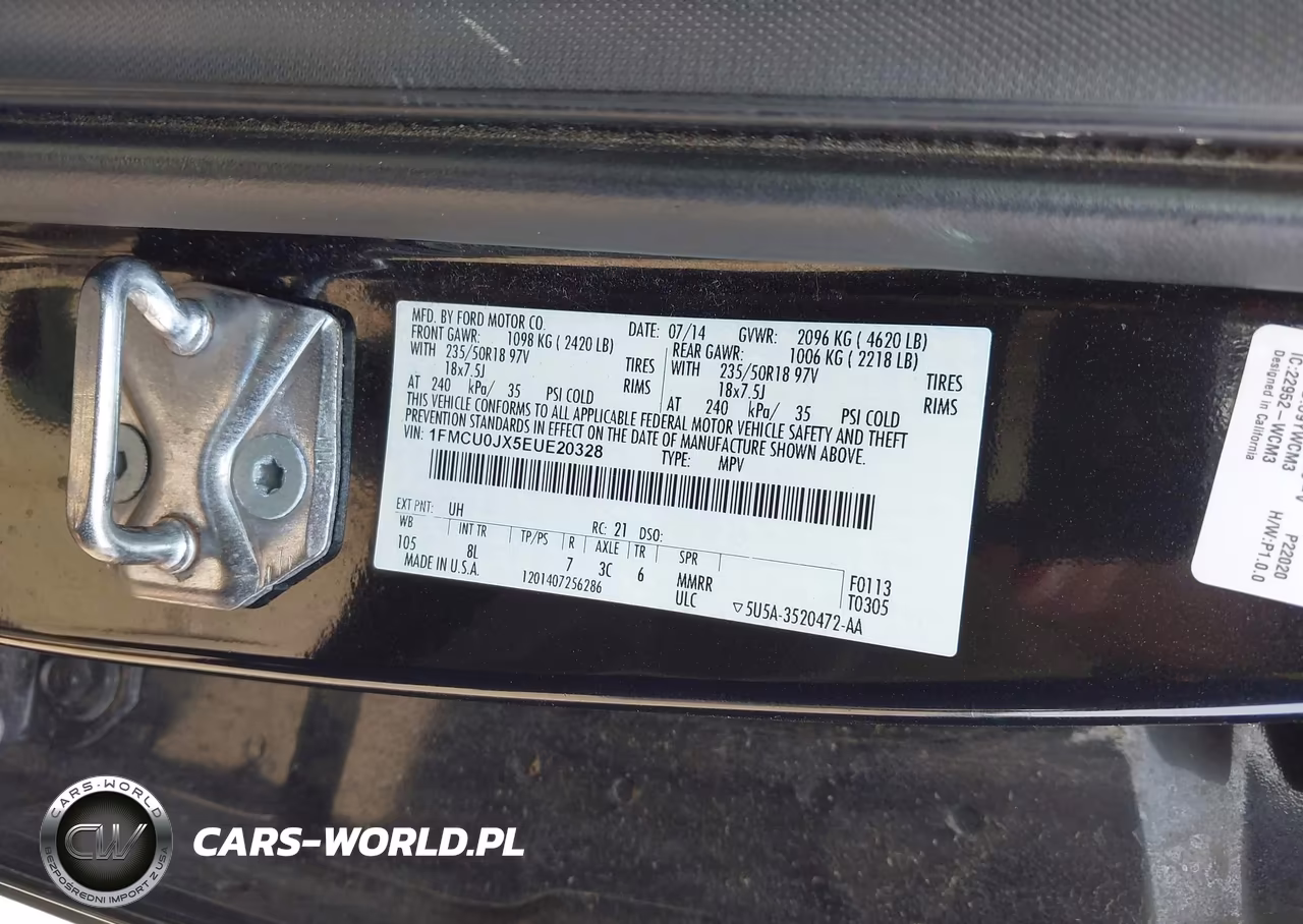 2014 Ford Escape Titanium VIN:1FMCU0JX5EUE20328 - 9