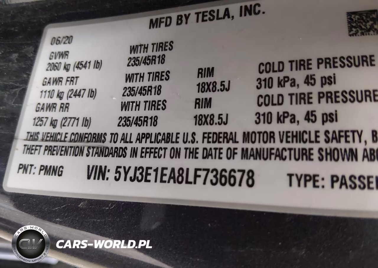 2020 Tesla Model 3 Standard Range Plus Rear-Wheel Drive-Standard Range Rear-Wheel Drive VIN:5YJ3E1EA8LF736678 - 9