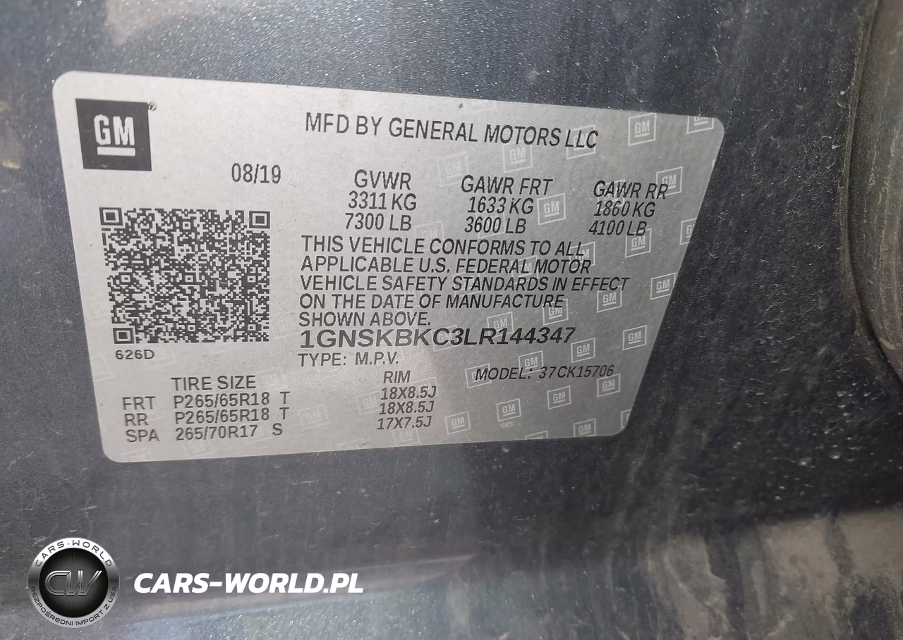 2020 Chevrolet Tahoe 4Wd Lt VIN:1GNSKBKC3LR144347 - 9