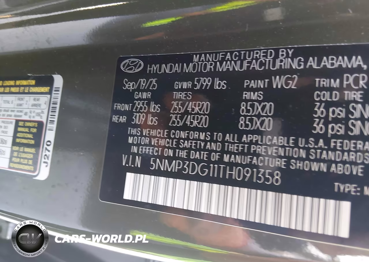 2026 Hyundai Santa Fe Hybrid Limited VIN:5NMP3DG11TH091358 - 9