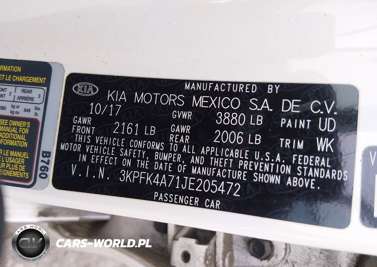 2018 Kia Forte Lx VIN:3KPFK4A71JE205472 - 9