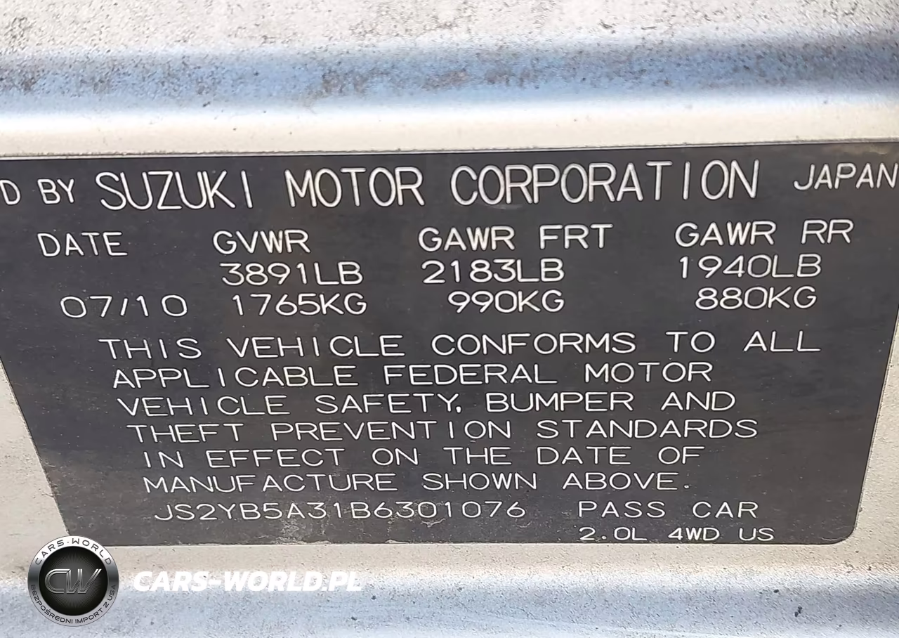 2011 Suzuki Sx4 Premium-Tech Valu Pkg (Nav) VIN:JS2YB5A31B6301076 - 9
