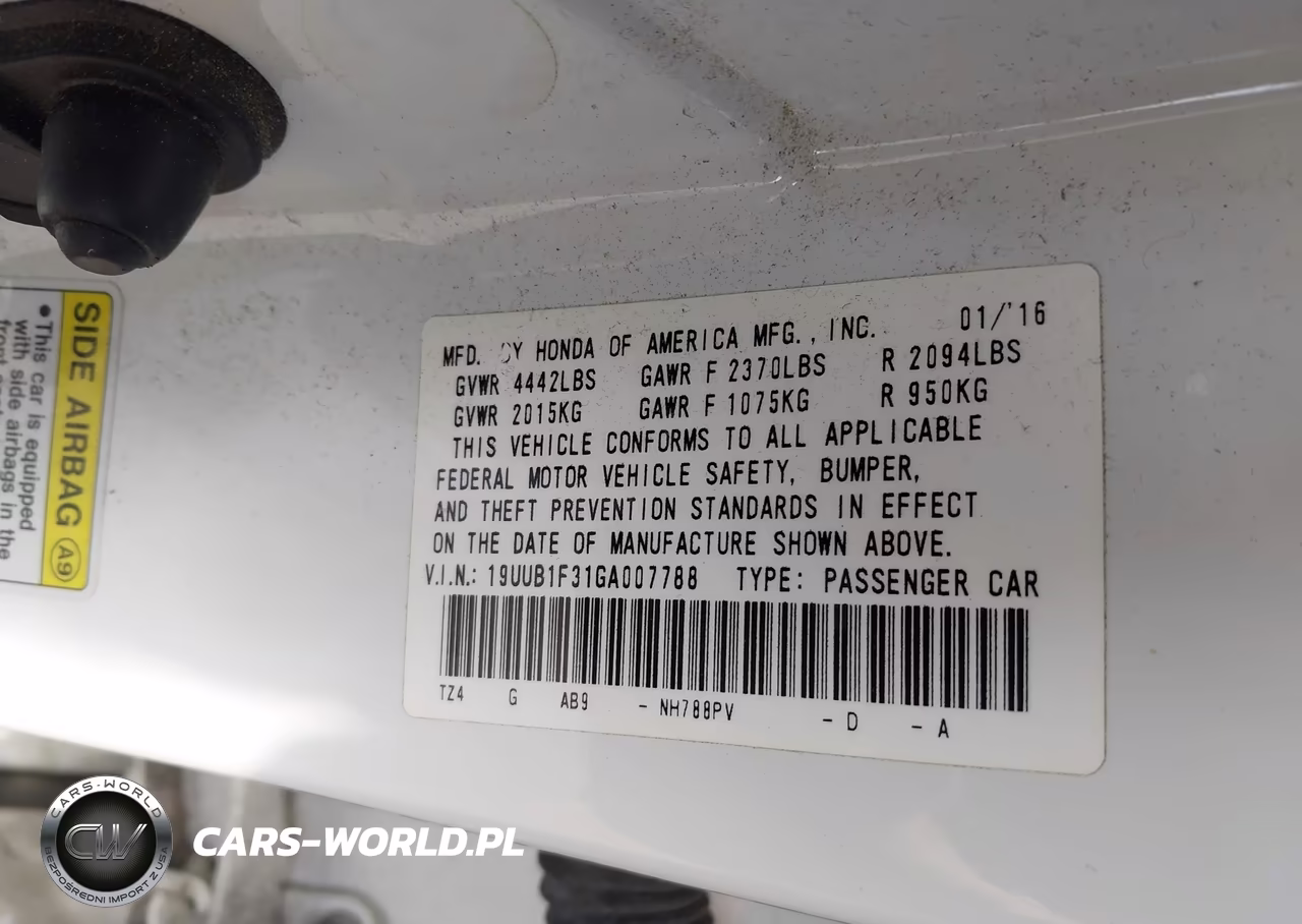 2016 Acura Tlx VIN:19UUB1F31GA007788 - 9