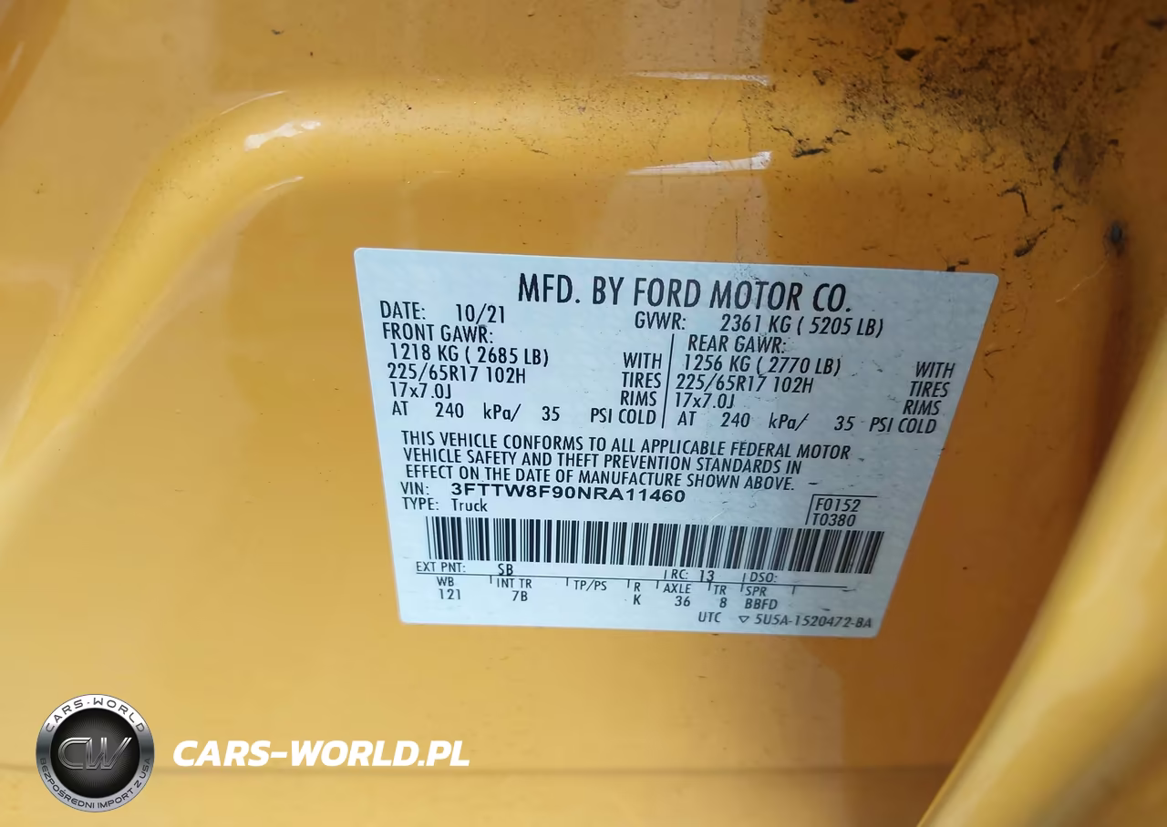 2022 Ford Maverick Xlt VIN:3FTTW8F90NRA11460 - 9