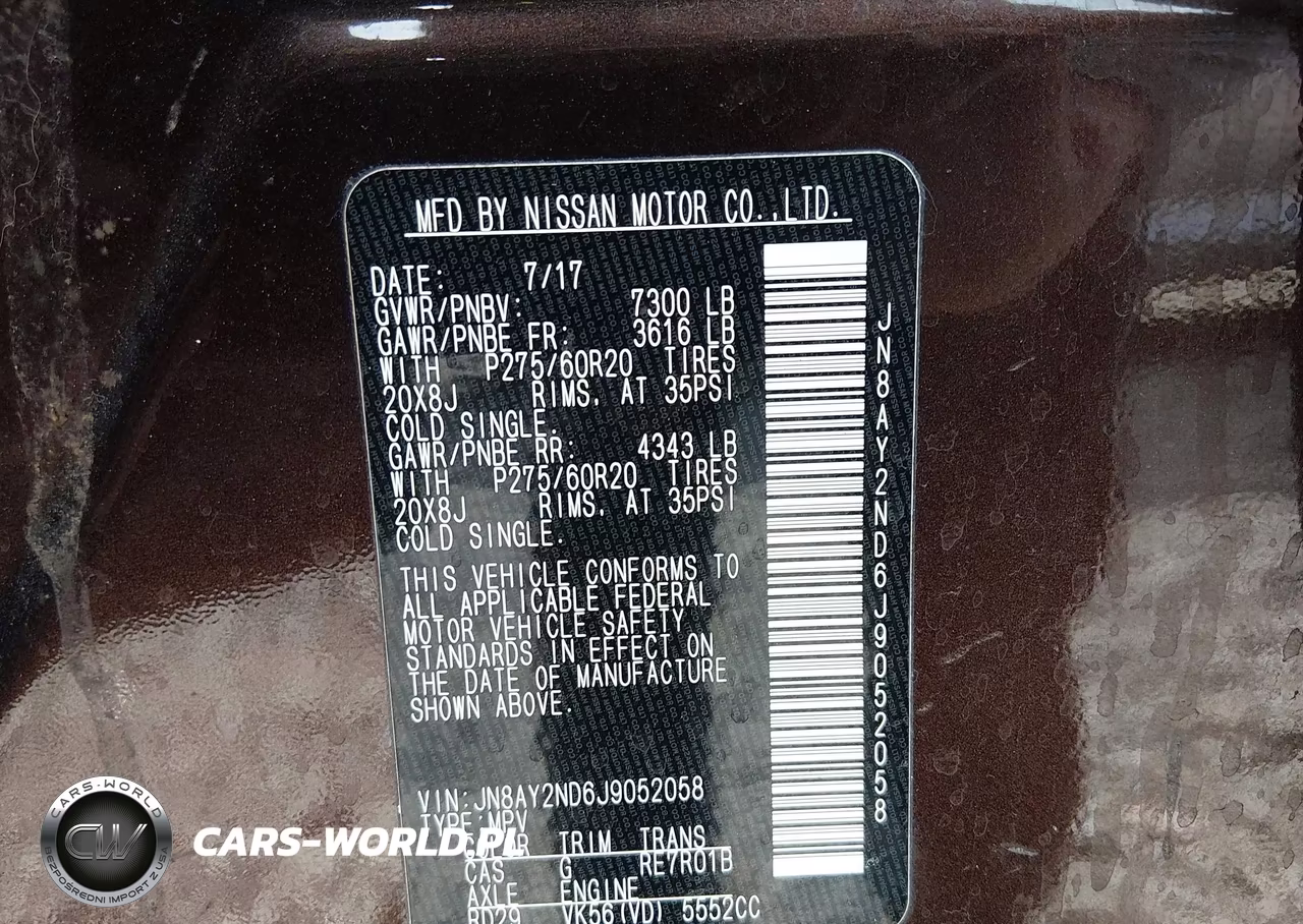 2018 Nissan Armada Sl VIN:JN8AY2ND6J9052058 - 9