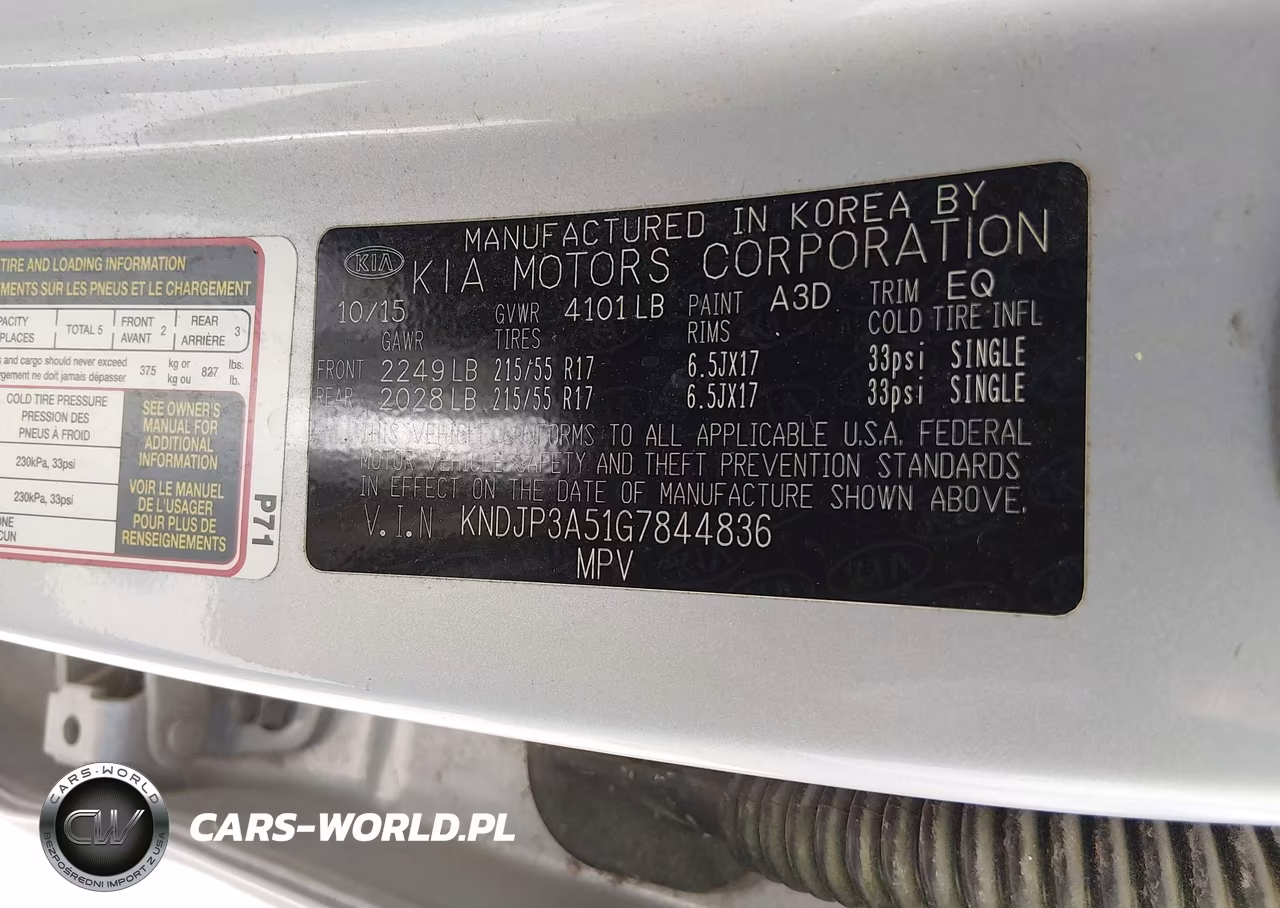 2016 Kia Soul + VIN:KNDJP3A51G7844836 - 9