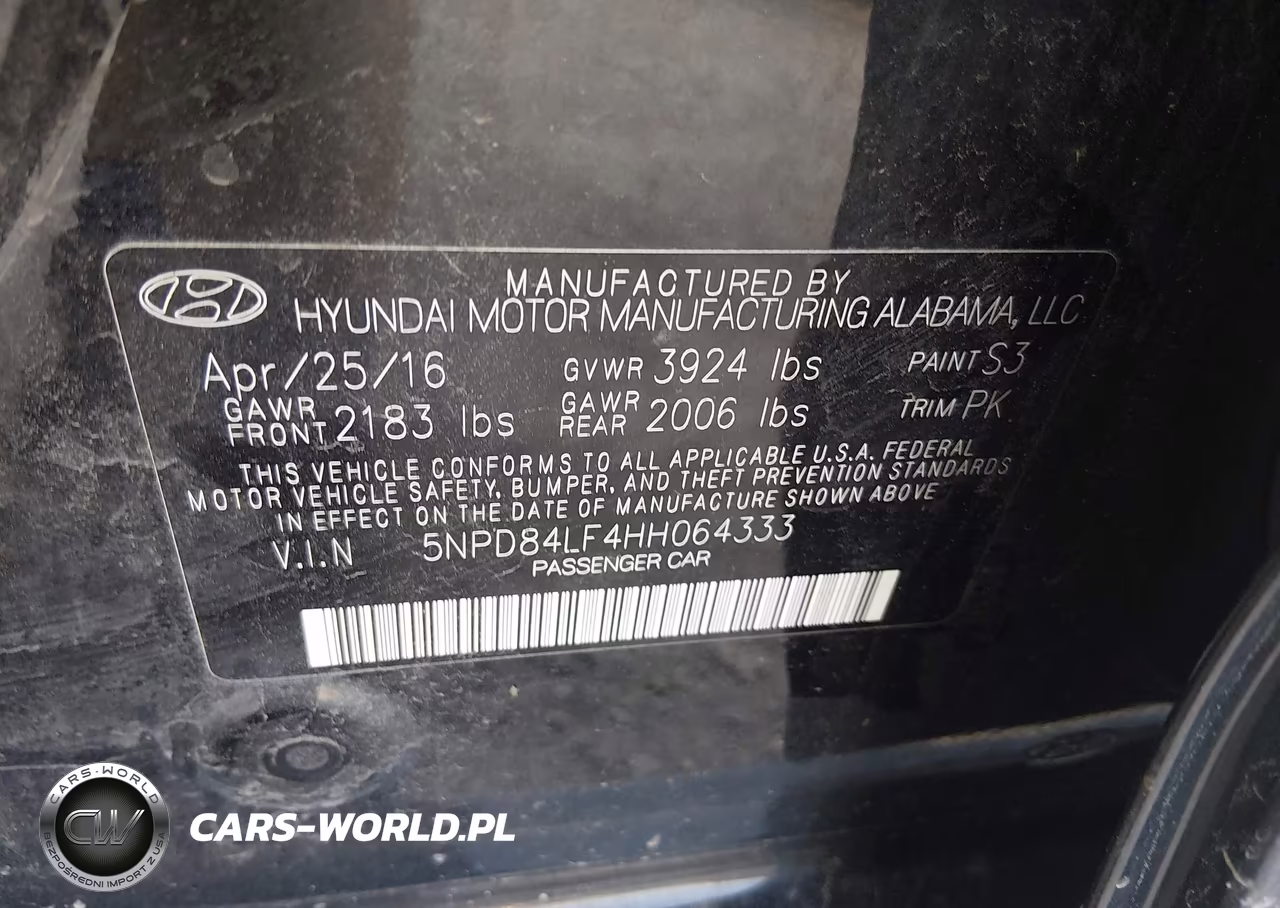 2017 Hyundai Elantra Limited VIN:5NPD84LF4HH064333 - 9