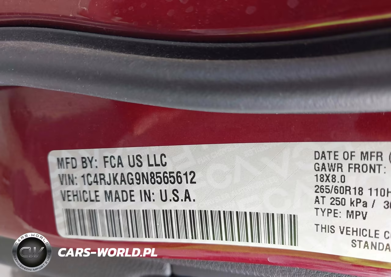 2022 Jeep Grand Cherokee L Laredo 4X4 VIN:1C4RJKAG9N8565612 - 9