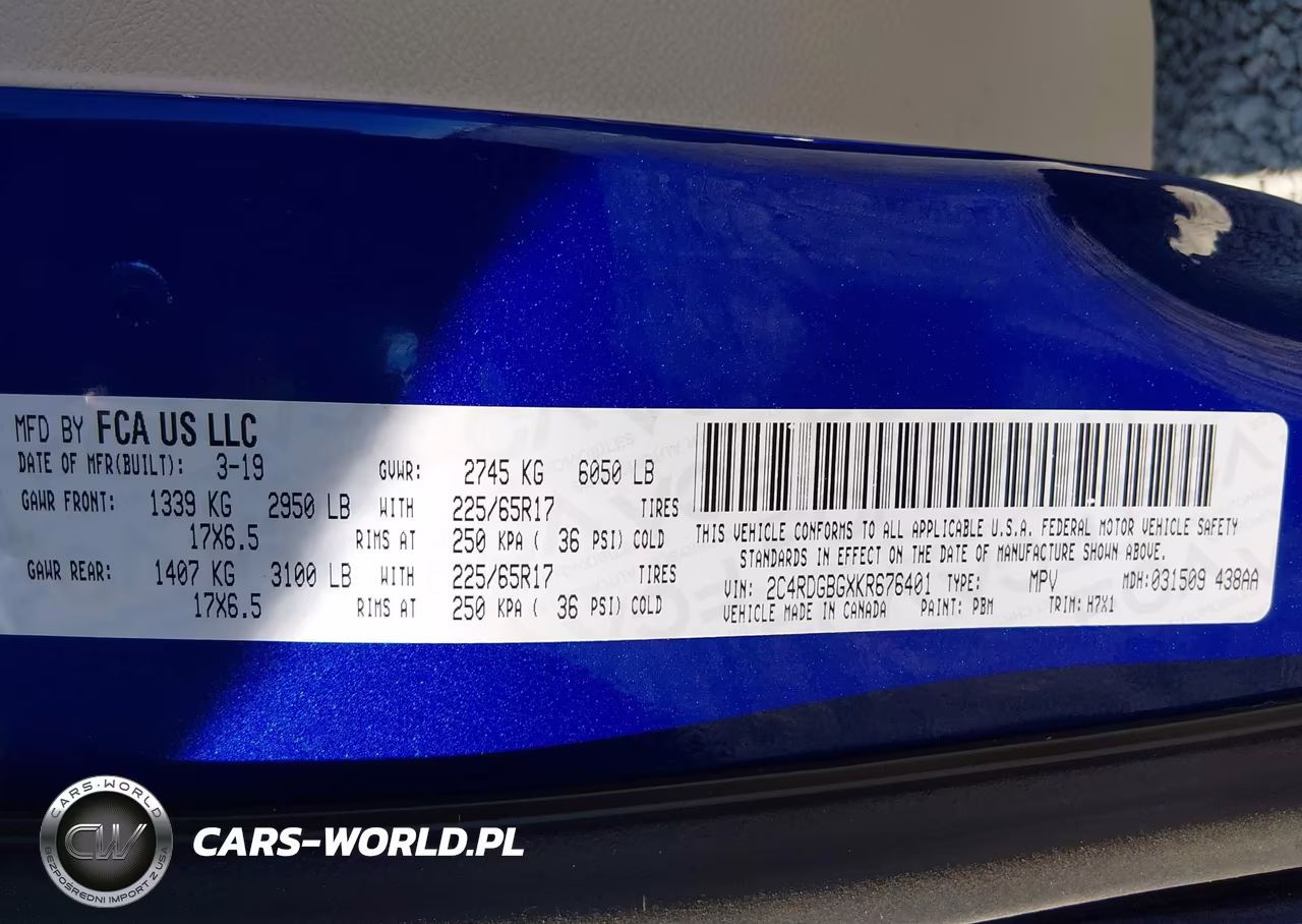 2019 Dodge Grand Caravan Se VIN:2C4RDGBGXKR676401 - 9