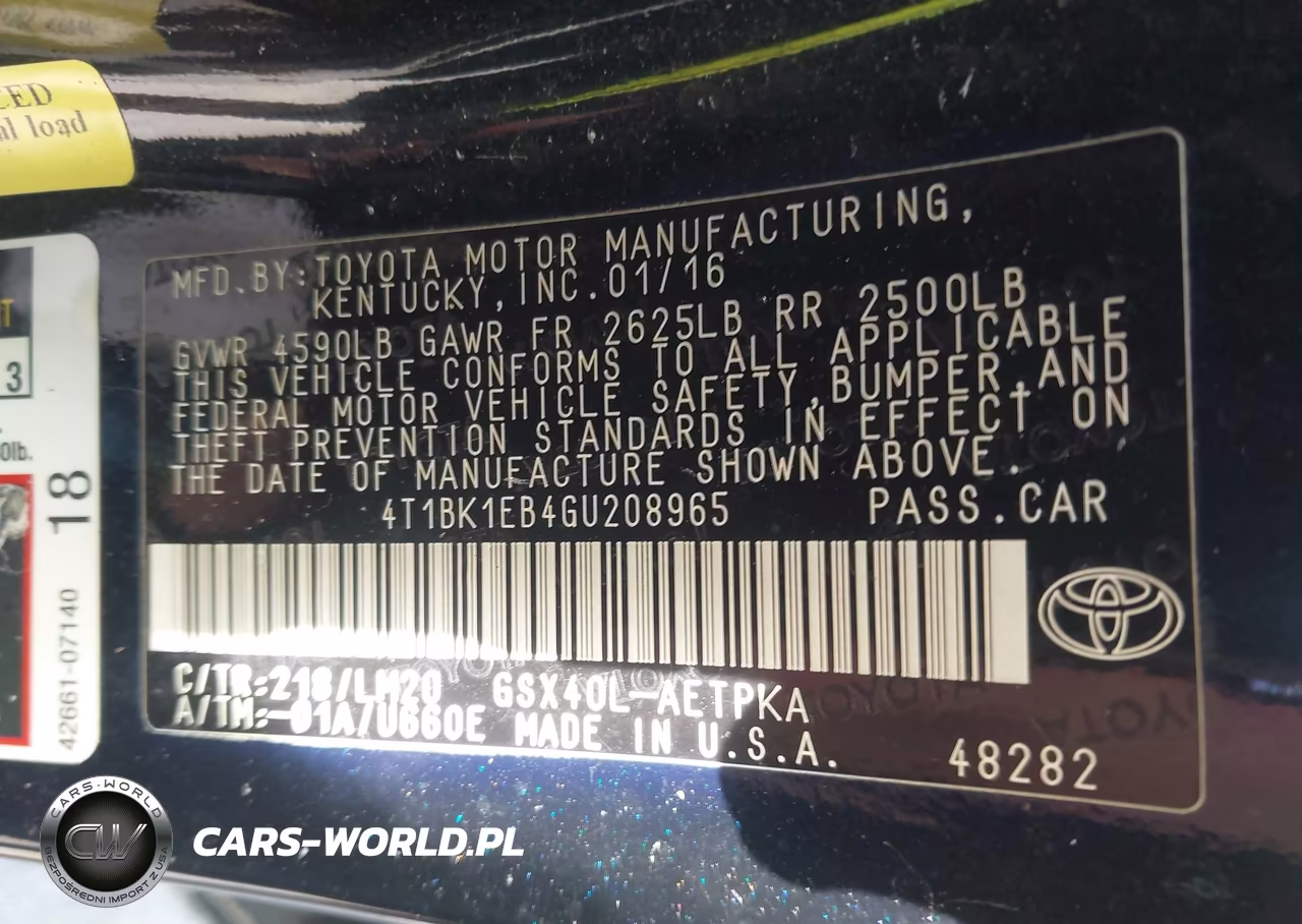 2016 Toyota Avalon Limited VIN:4T1BK1EB4GU208965 - 9