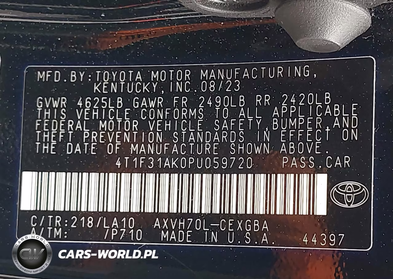 2023 Toyota Camry Xle Hybrid VIN:4T1F31AK0PU059720 - 9