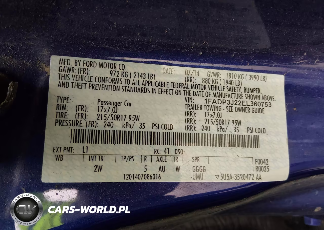 2014 Ford Focus Titanium VIN:1FADP3J22EL360753 - 9