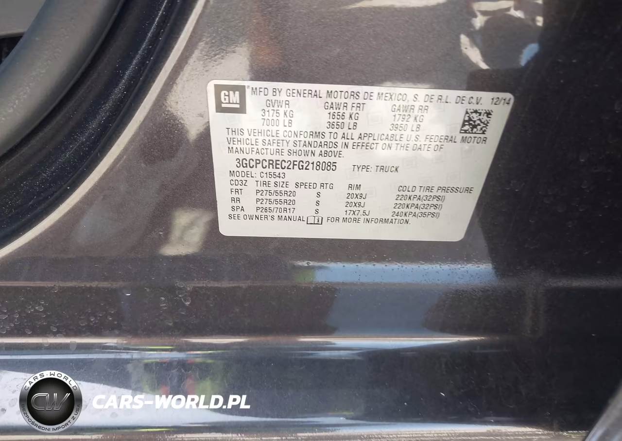 2015 Chevrolet Silverado 1500 1Lt VIN:3GCPCREC2FG218085 - 9
