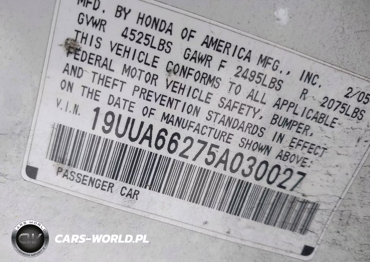 2005 Acura Tl VIN:19UUA66275A030027 - 9