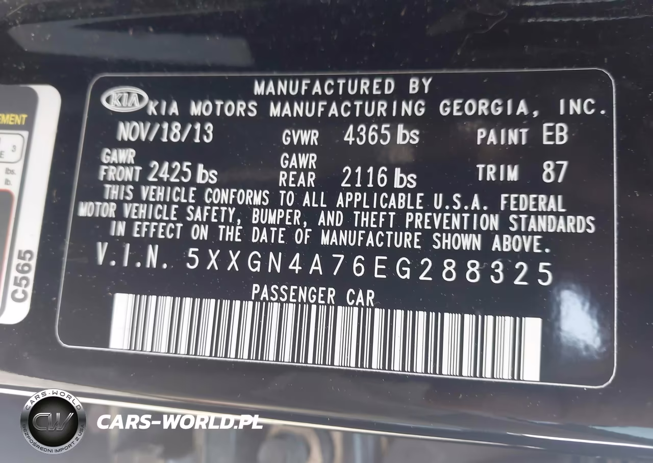 2014 Kia Optima Ex VIN:5XXGN4A76EG288325 - 9