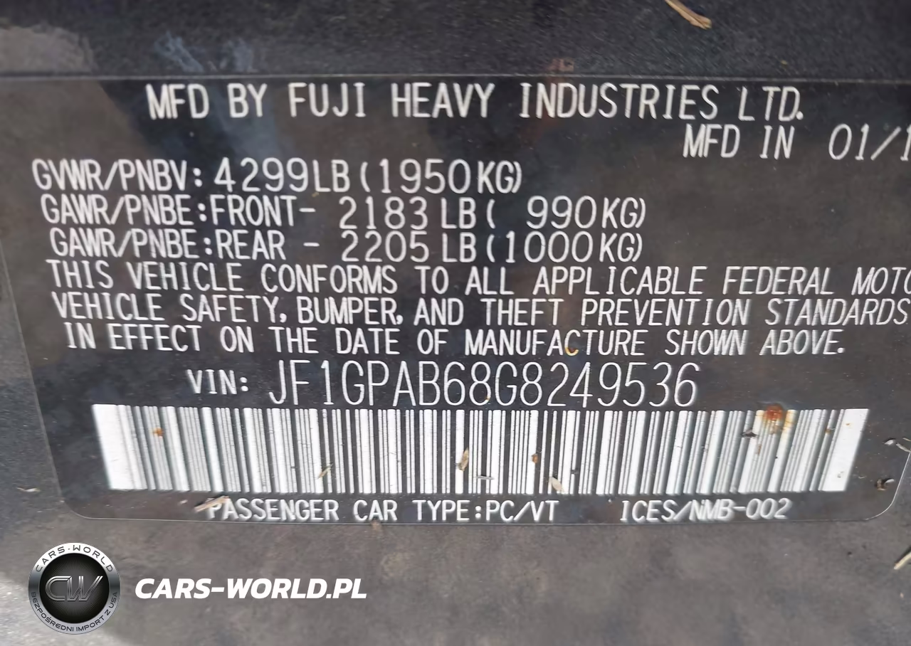 2016 Subaru Impreza 2.0I Premium VIN:JF1GPAB68G8249536 - 9