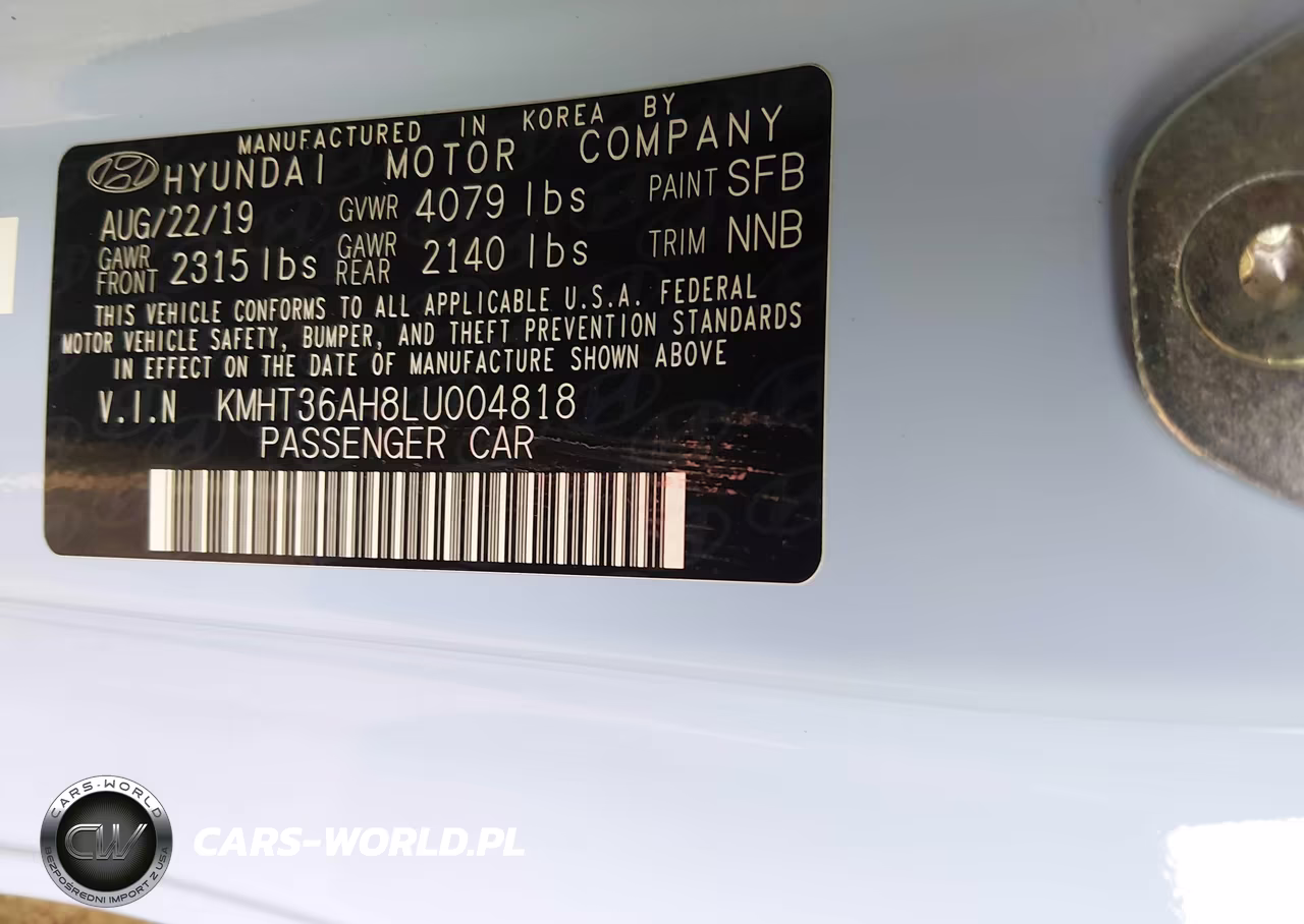 2020 Hyundai Veloster N VIN:KMHT36AH8LU004818 - 9