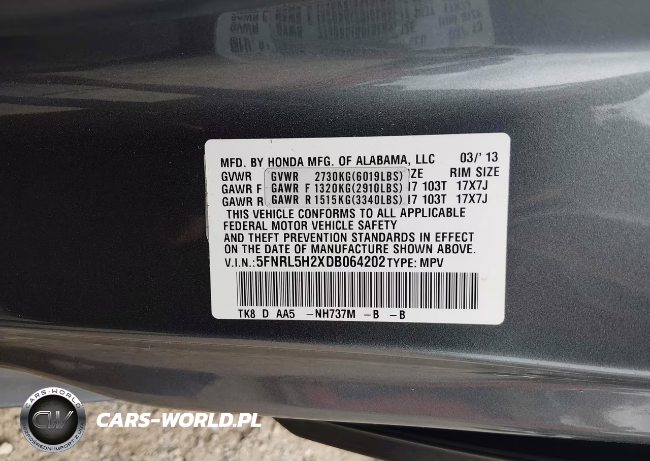 2013 Honda Odyssey Lx VIN:5FNRL5H2XDB064202 - 9