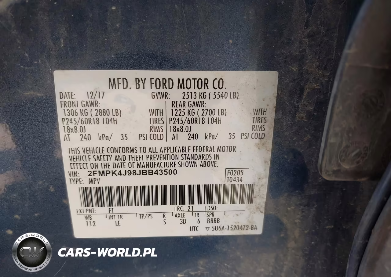 2018 Ford Edge Sel VIN:2FMPK4J98JBB43500 - 9