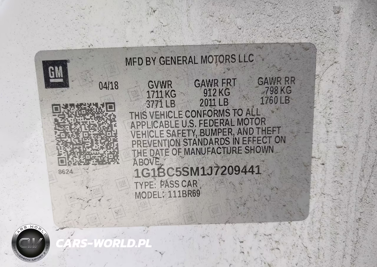 2018 Chevrolet Cruze Ls Auto VIN:1G1BC5SM1J7209441 - 9