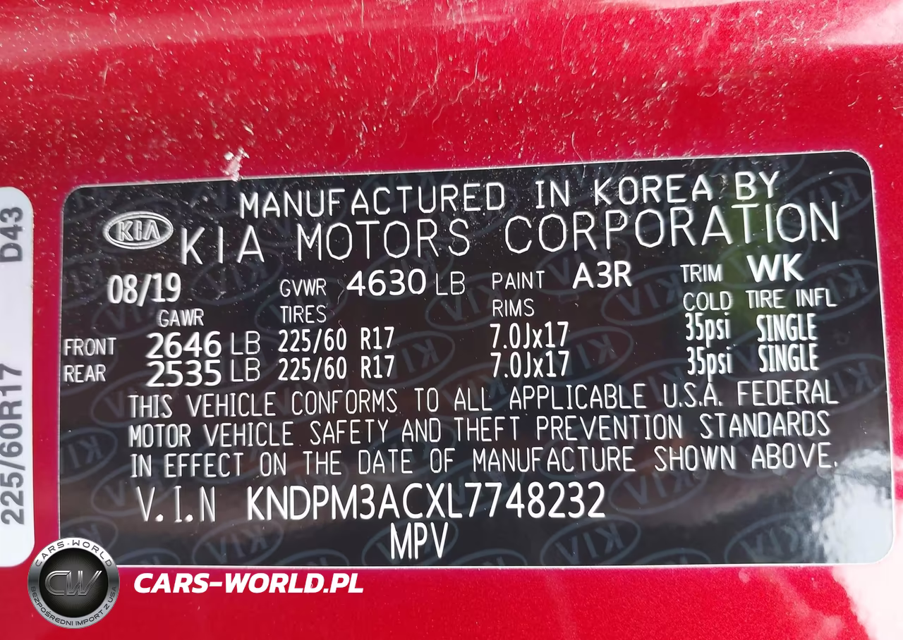 2020 Kia Sportage Lx VIN:KNDPM3ACXL7748232 - 9