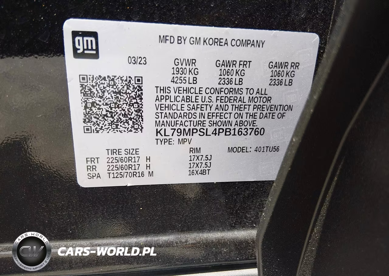 2023 Chevrolet Trailblazer Fwd Lt VIN:KL79MPSL4PB163760 - 9