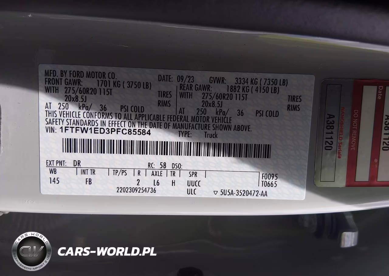 2023 Ford F-150 Xlt VIN:1FTFW1ED3PFC85584 - 9