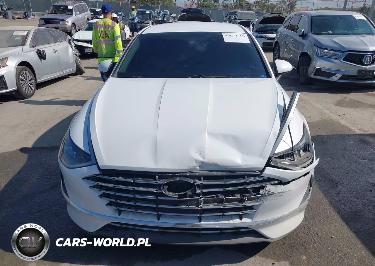 2021 Hyundai Sonata Blue VIN:KMHL24JJ3MA017263 - 12