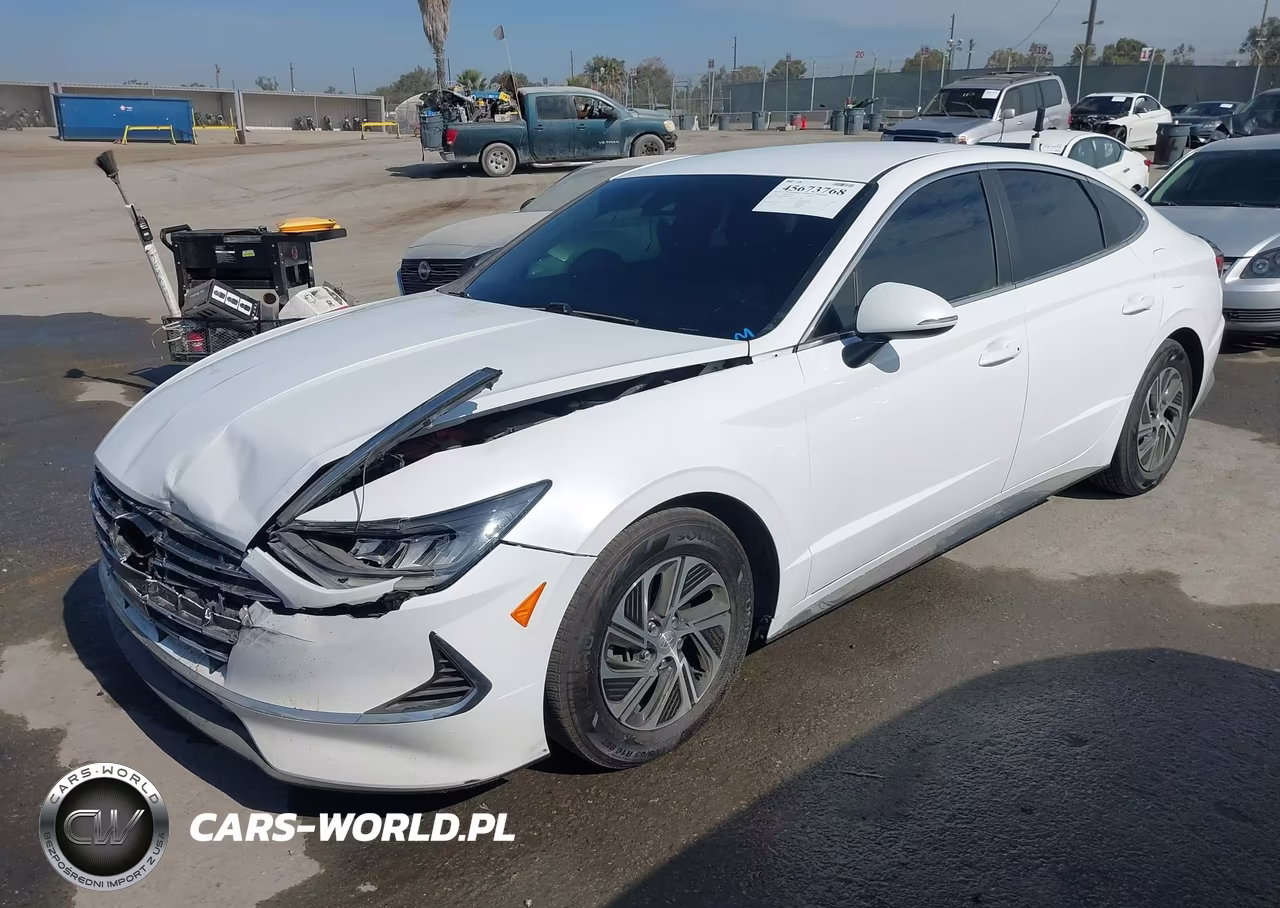 2021 Hyundai Sonata Blue VIN:KMHL24JJ3MA017263 - 2