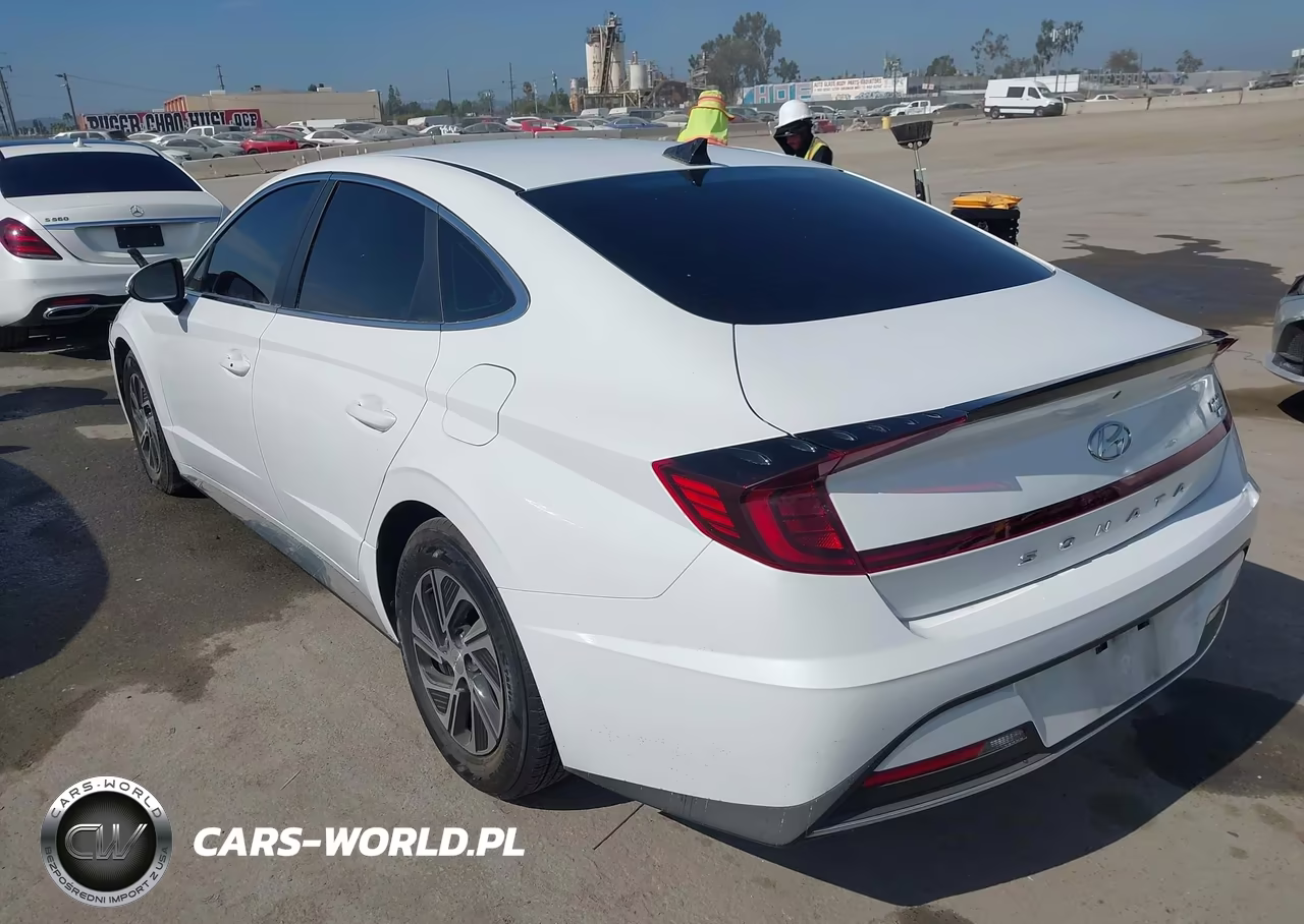 2021 Hyundai Sonata Blue VIN:KMHL24JJ3MA017263 - 3