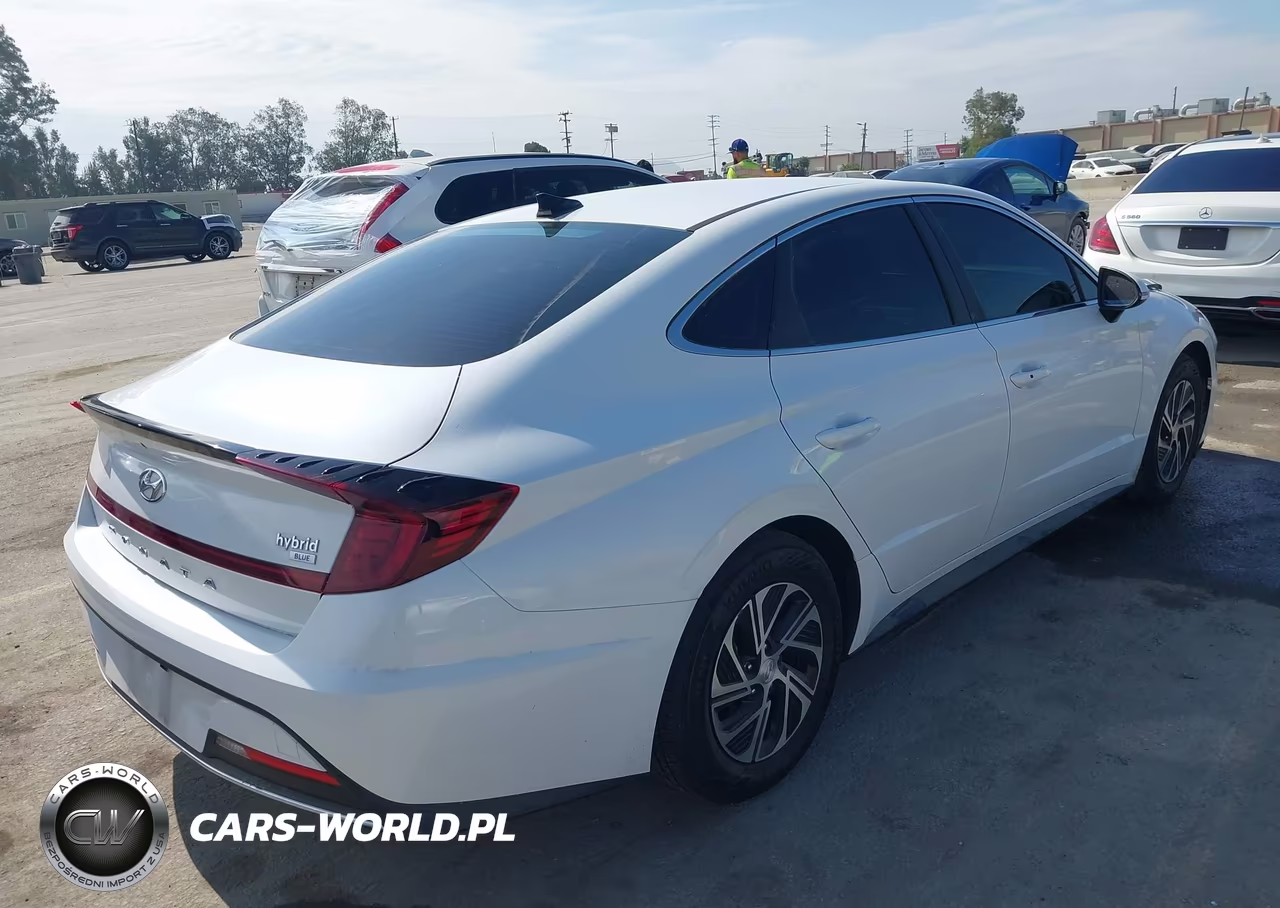2021 Hyundai Sonata Blue VIN:KMHL24JJ3MA017263 - 4