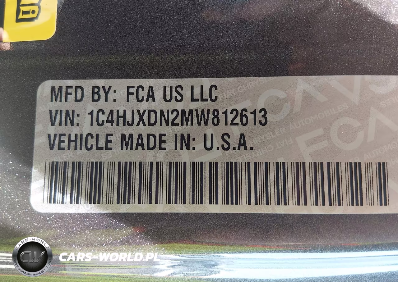 2021 Jeep Wrangler Unlimited Sport S 4X4 VIN:1C4HJXDN2MW812613 - 9