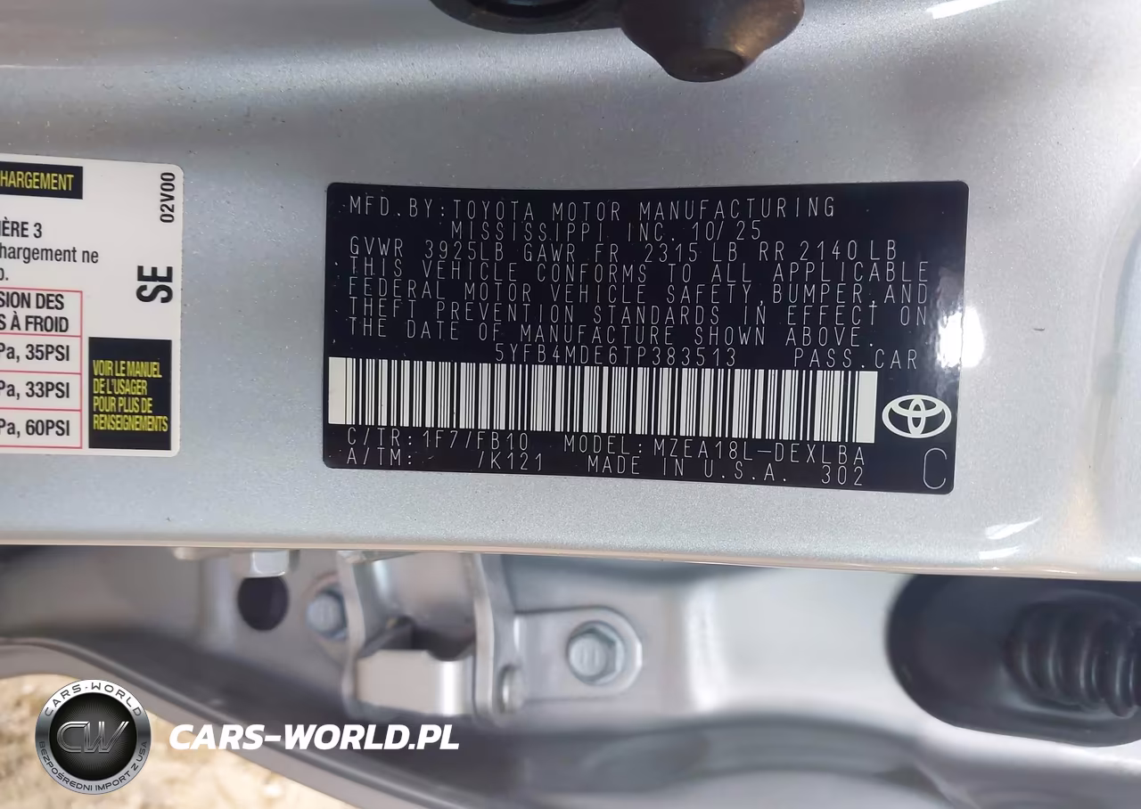 2026 Toyota Corolla Le VIN:5YFB4MDE6TP383513 - 9