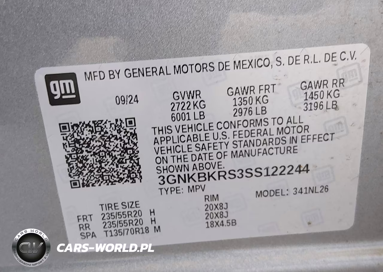 2025 Chevrolet Blazer Awd Rs VIN:3GNKBKRS3SS122244 - 9