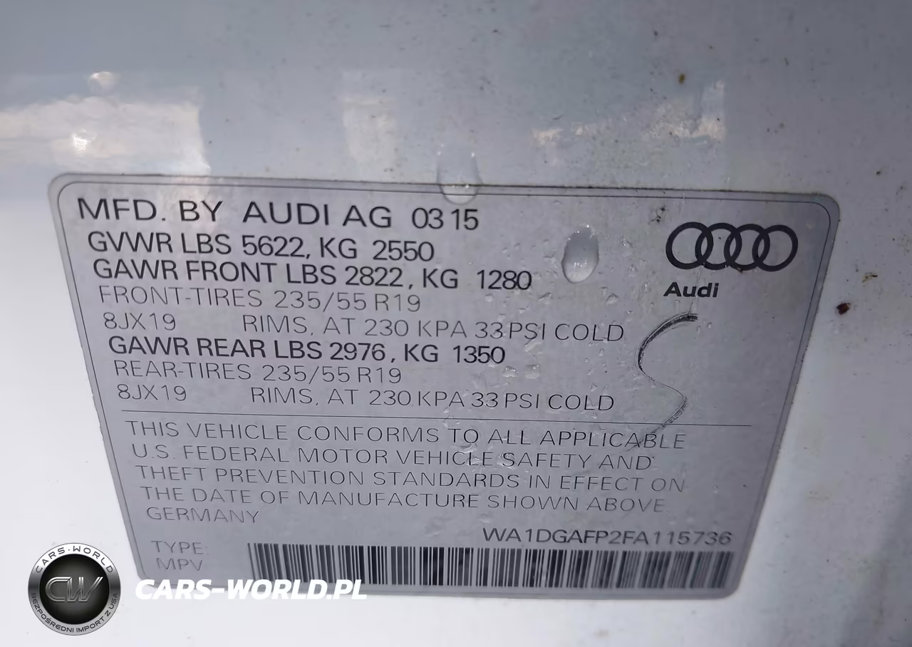 2015 Audi Q5 3.0T Premium Plus VIN:WA1DGAFP2FA115736 - 9