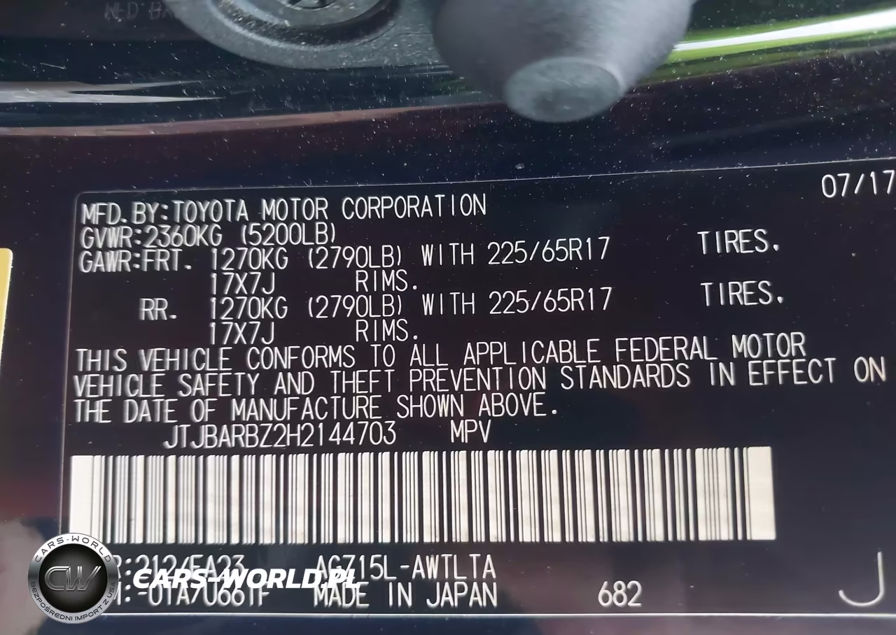 2017 Lexus Nx 200T VIN:JTJBARBZ2H2144703 - 9