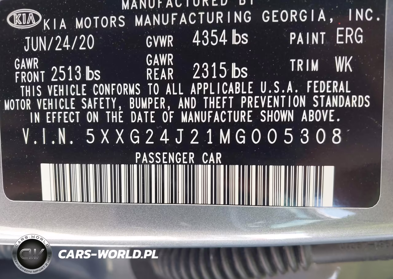 2021 Kia K5 Lx VIN:5XXG24J21MG005308 - 9