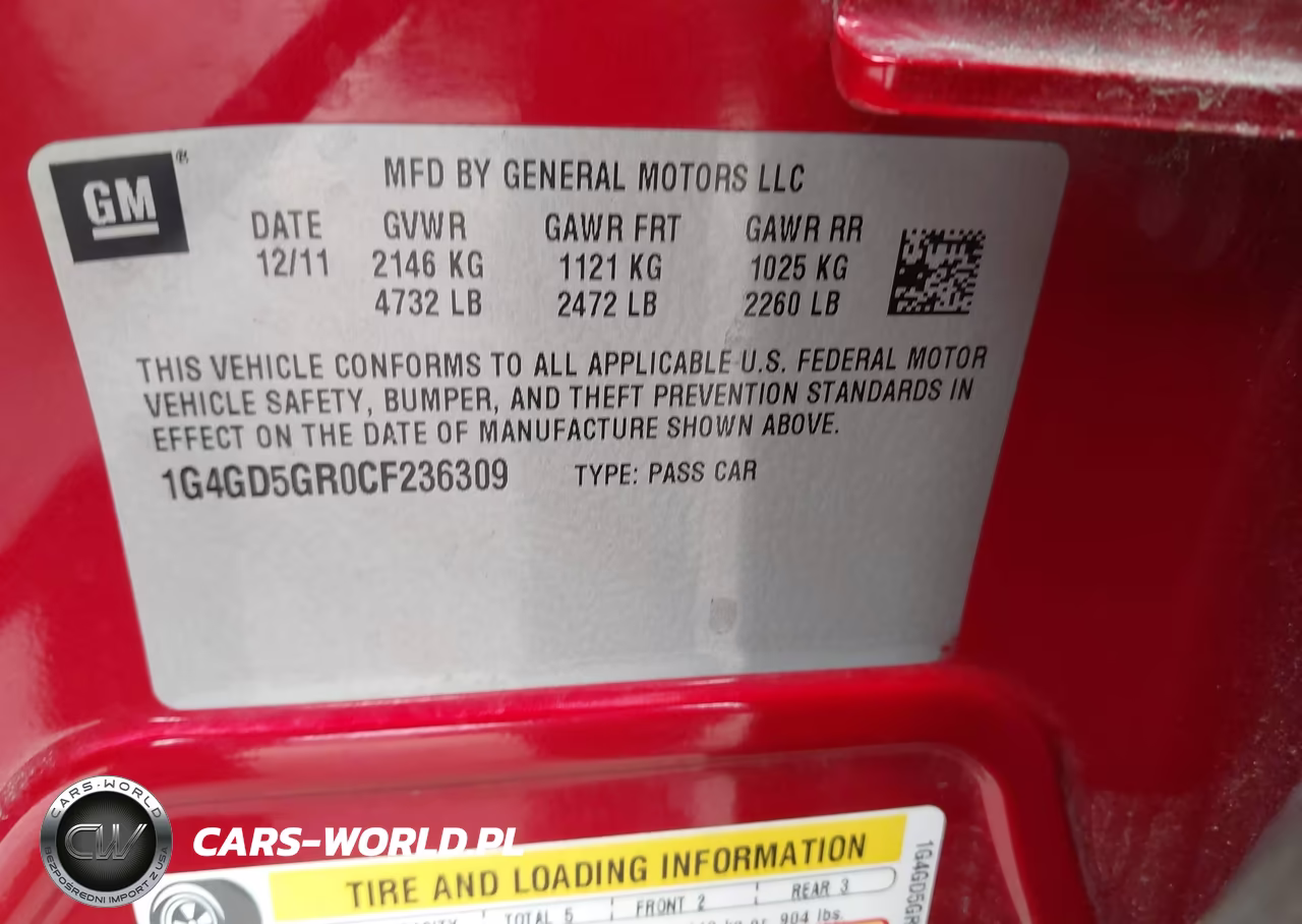 2012 Buick Lacrosse Premium 1 Group VIN:1G4GD5GR0CF236309 - 9