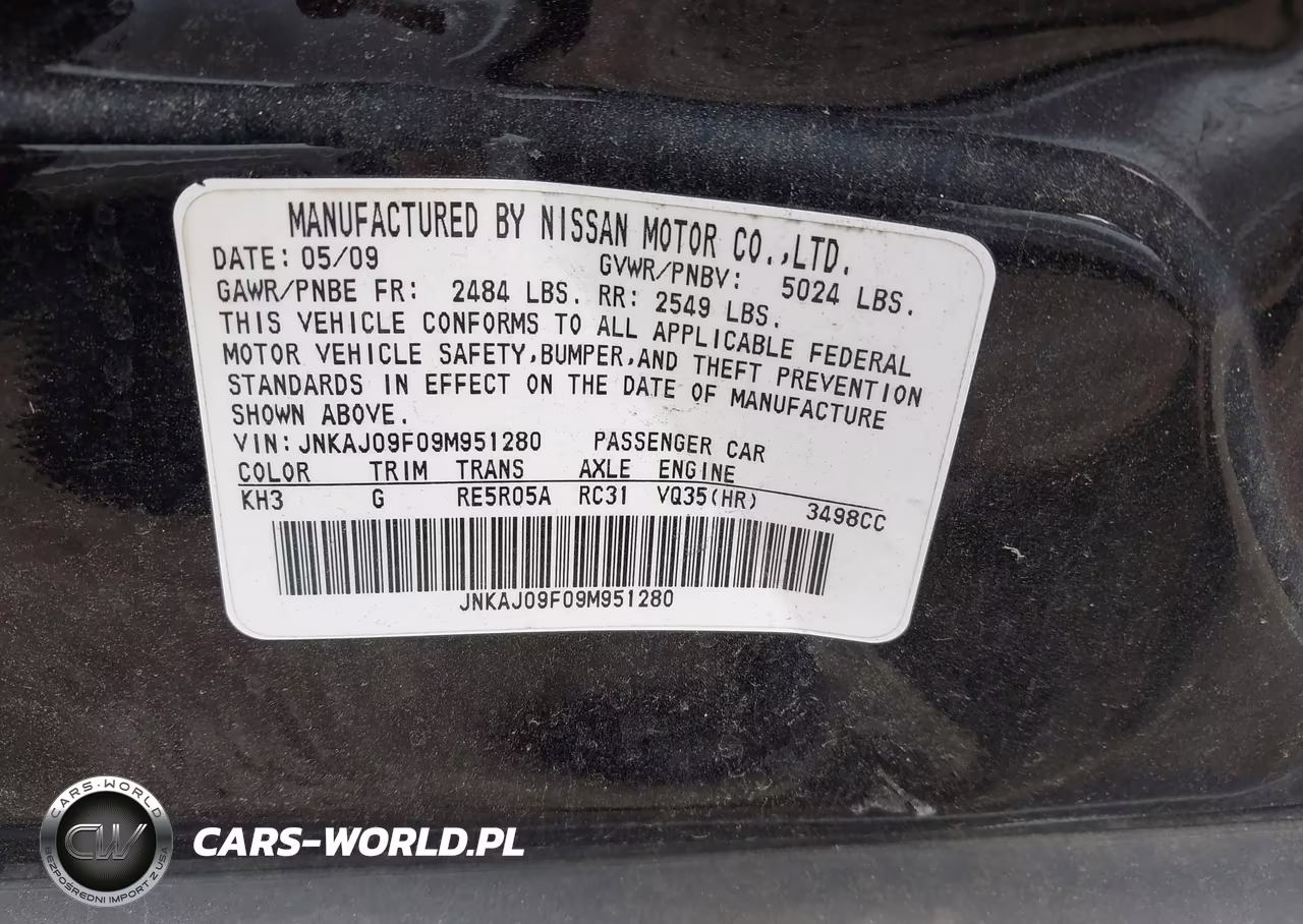 2009 Infiniti Ex35 Journey VIN:JNKAJ09F09M951280 - 9
