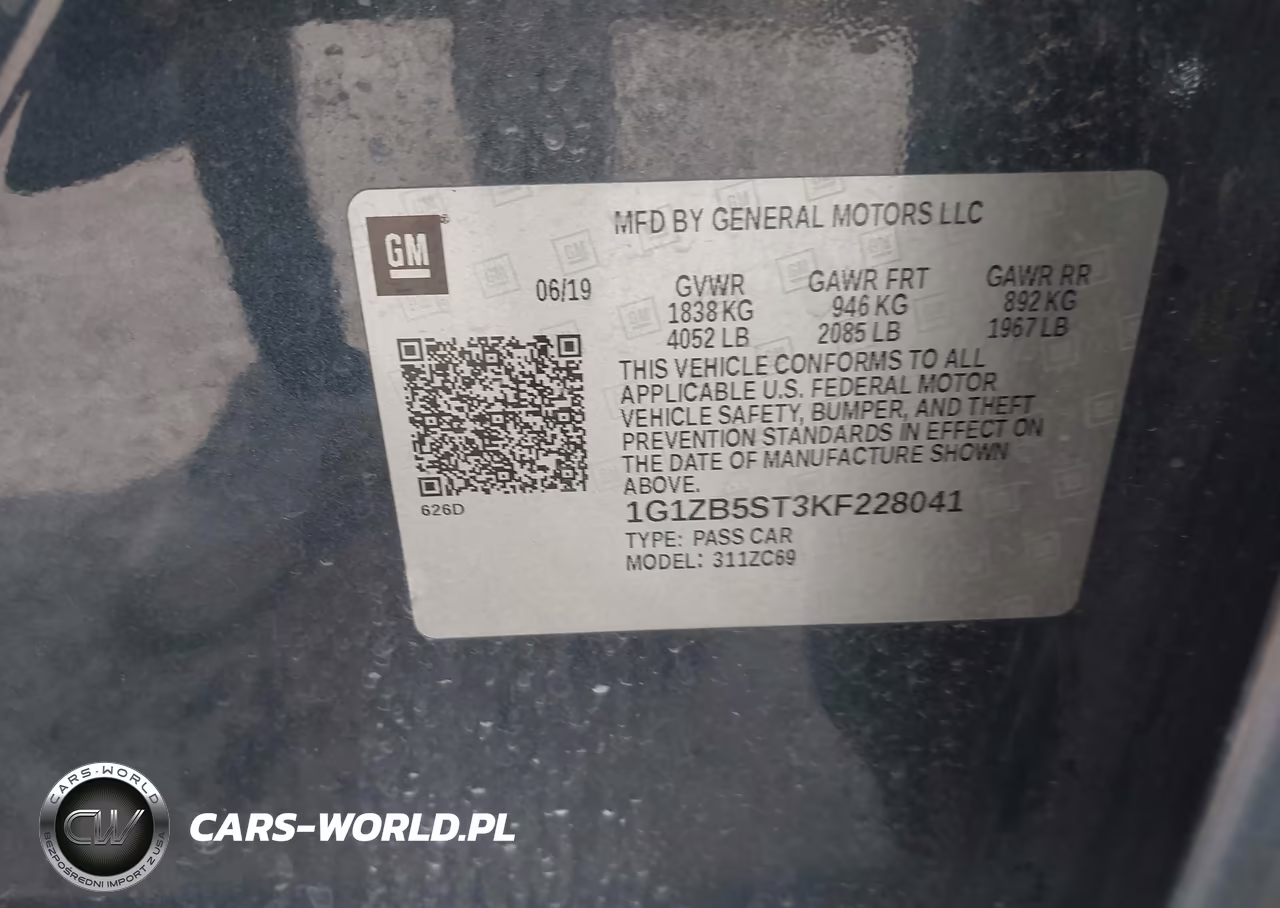 2019 Chevrolet Malibu 1Ls VIN:1G1ZB5ST3KF228041 - 9