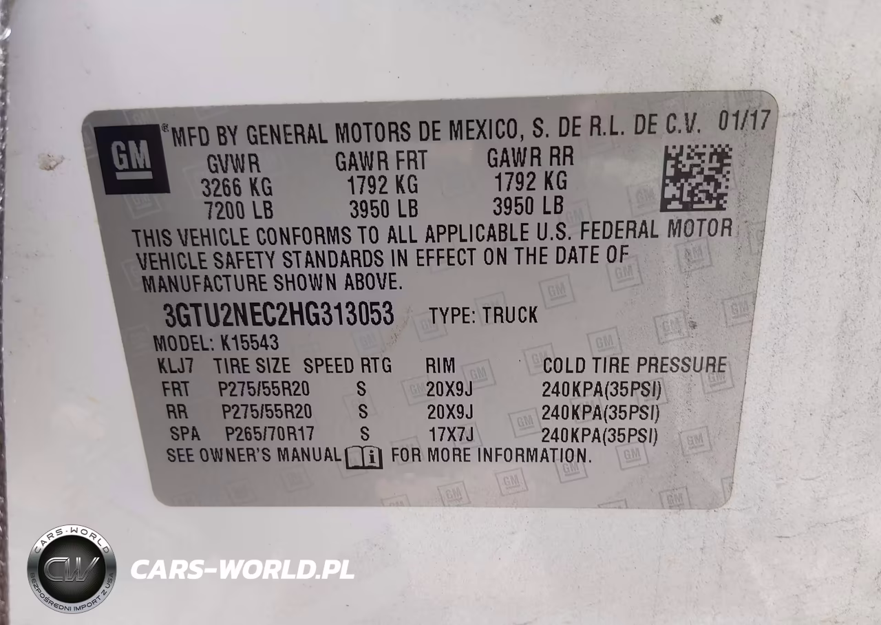 2017 GMC Sierra 1500 Slt VIN:3GTU2NEC2HG313053 - 9