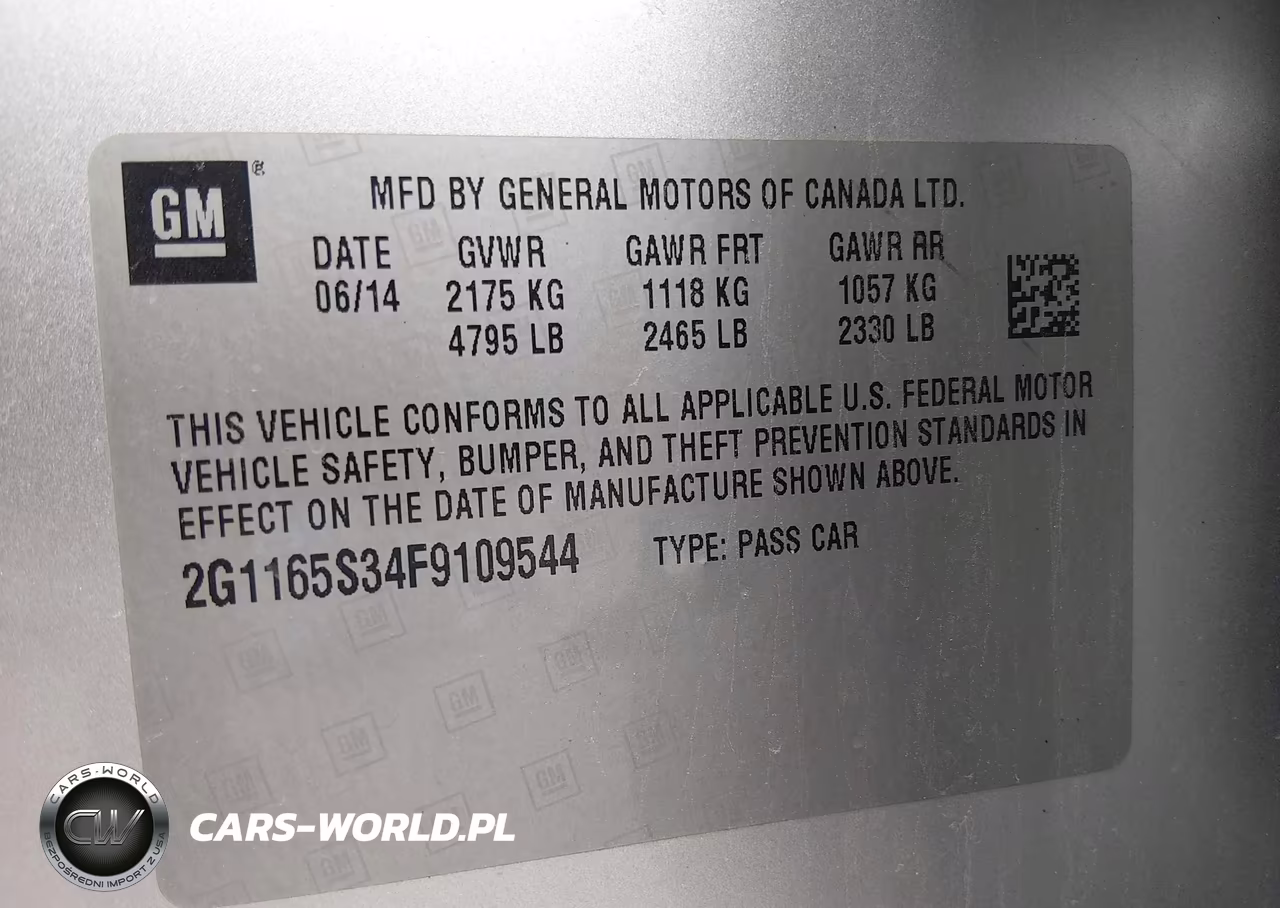 2015 Chevrolet Impala 2Lz VIN:2G1165S34F9109544 - 9