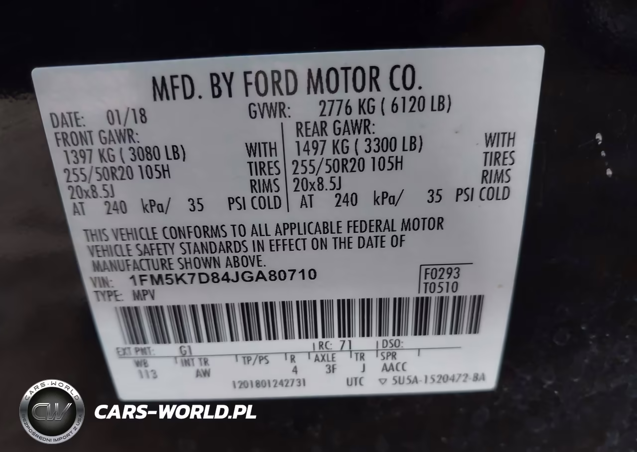 2018 Ford Explorer Xlt VIN:1FM5K7D84JGA80710 - 9