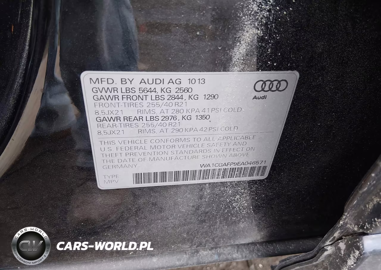 2014 Audi Sq5 3.0T Premium Plus VIN:WA1CGAFP9EA046571 - 9