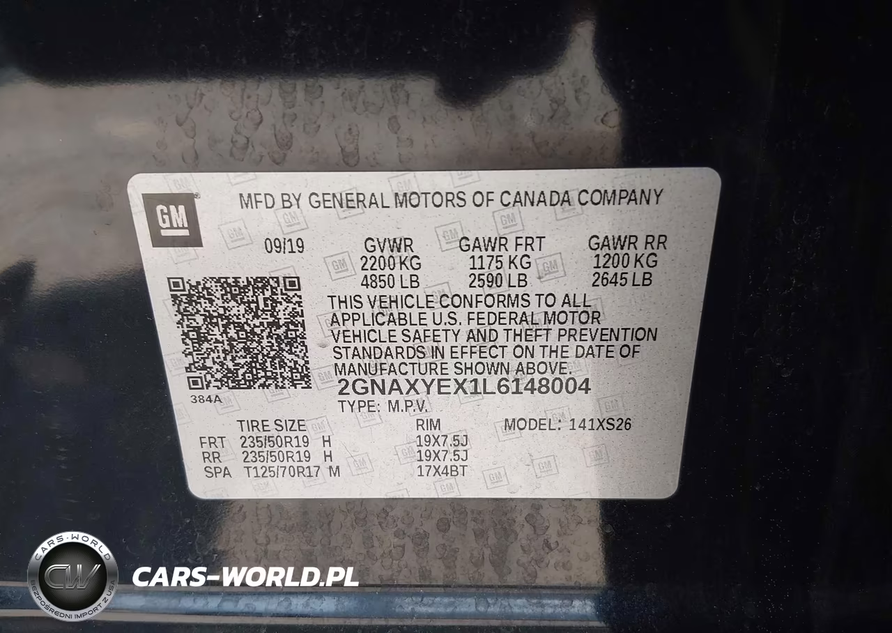 2020 Chevrolet Equinox Awd Premier 2.0L Turbo VIN:2GNAXYEX1L6148004 - 9