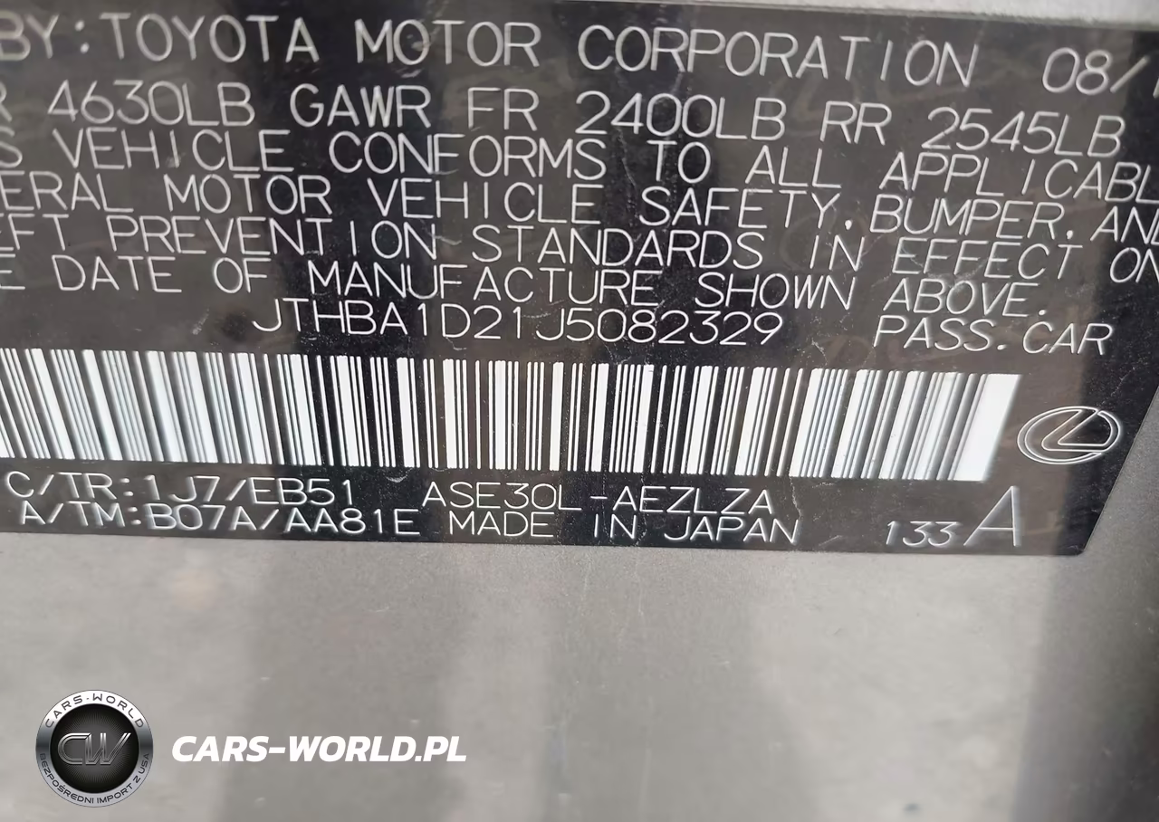 2018 Lexus Is 300 VIN:JTHBA1D21J5082329 - 9
