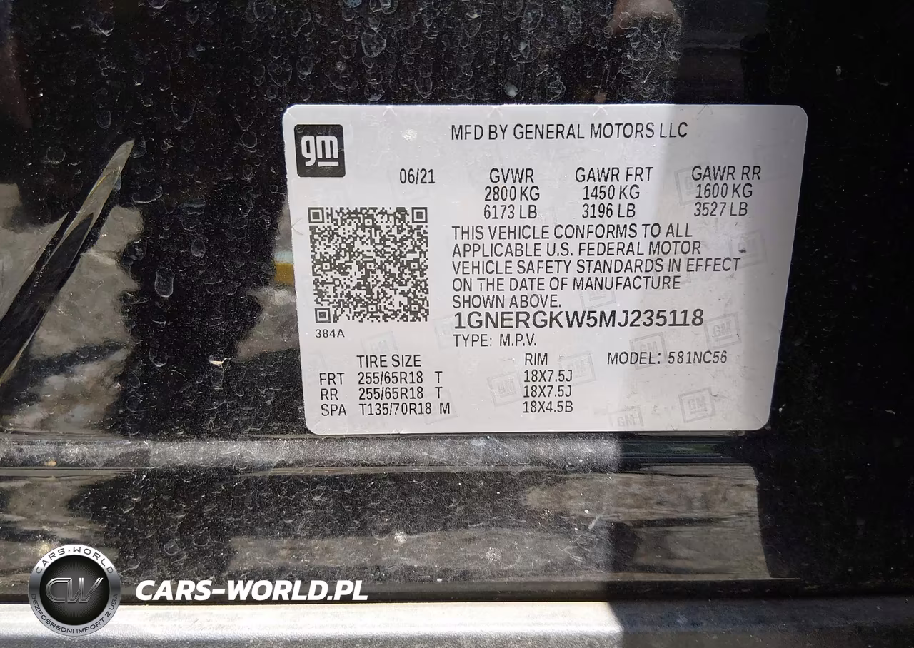 2021 Chevrolet Traverse Fwd Lt Cloth VIN:1GNERGKW5MJ235118 - 9