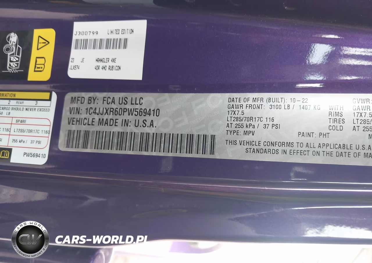 2023 Jeep Wrangler 4Xe Rubicon 4X4 VIN:1C4JJXR60PW569410 - 9