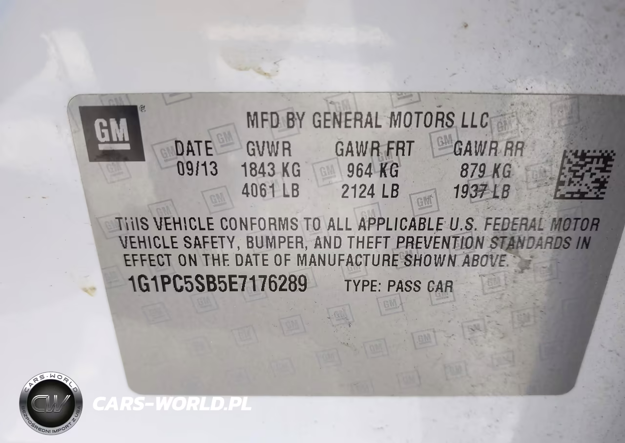 2014 Chevrolet Cruze 1Lt Auto VIN:1G1PC5SB5E7176289 - 9